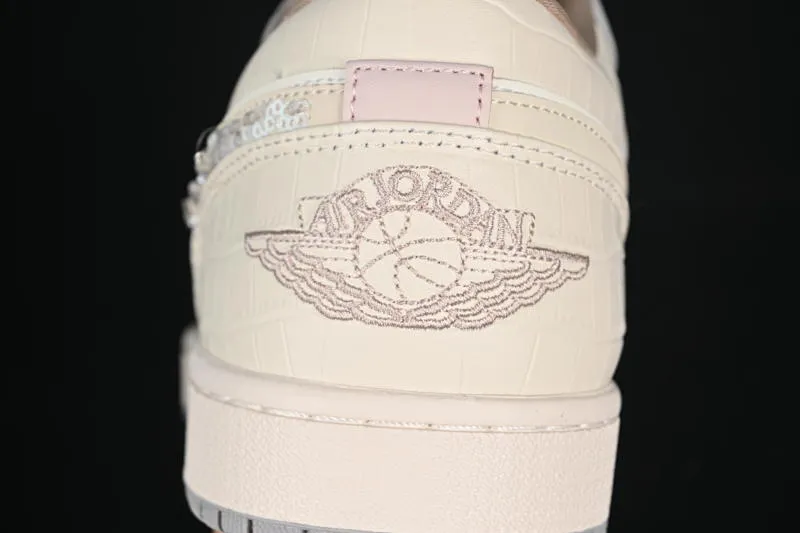 All categories Air Jordan Jordan series basketball shoes Air Jordan 1 Low Air Jordan 1 Low AJ1 Joe 1 flash diamond white crack low-top cultural casual sneakers IH7323-100